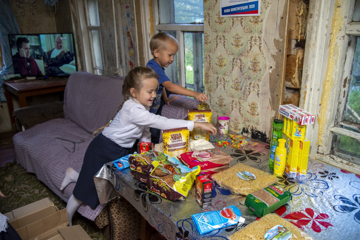 Продуктовая поддержка для нуждающихся семей